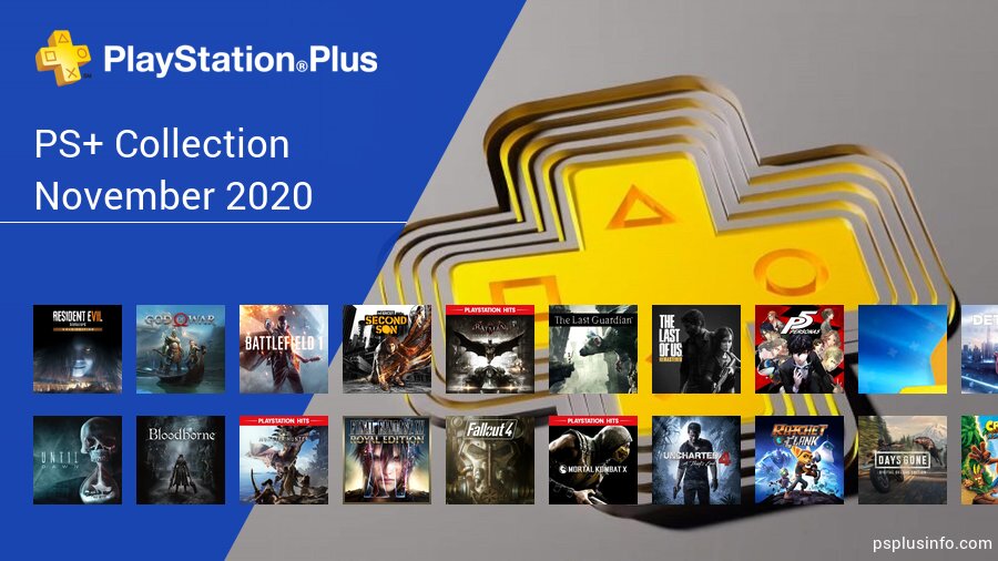 Free games for PS5 in PS+ Collection (November 2020 - November 2021)